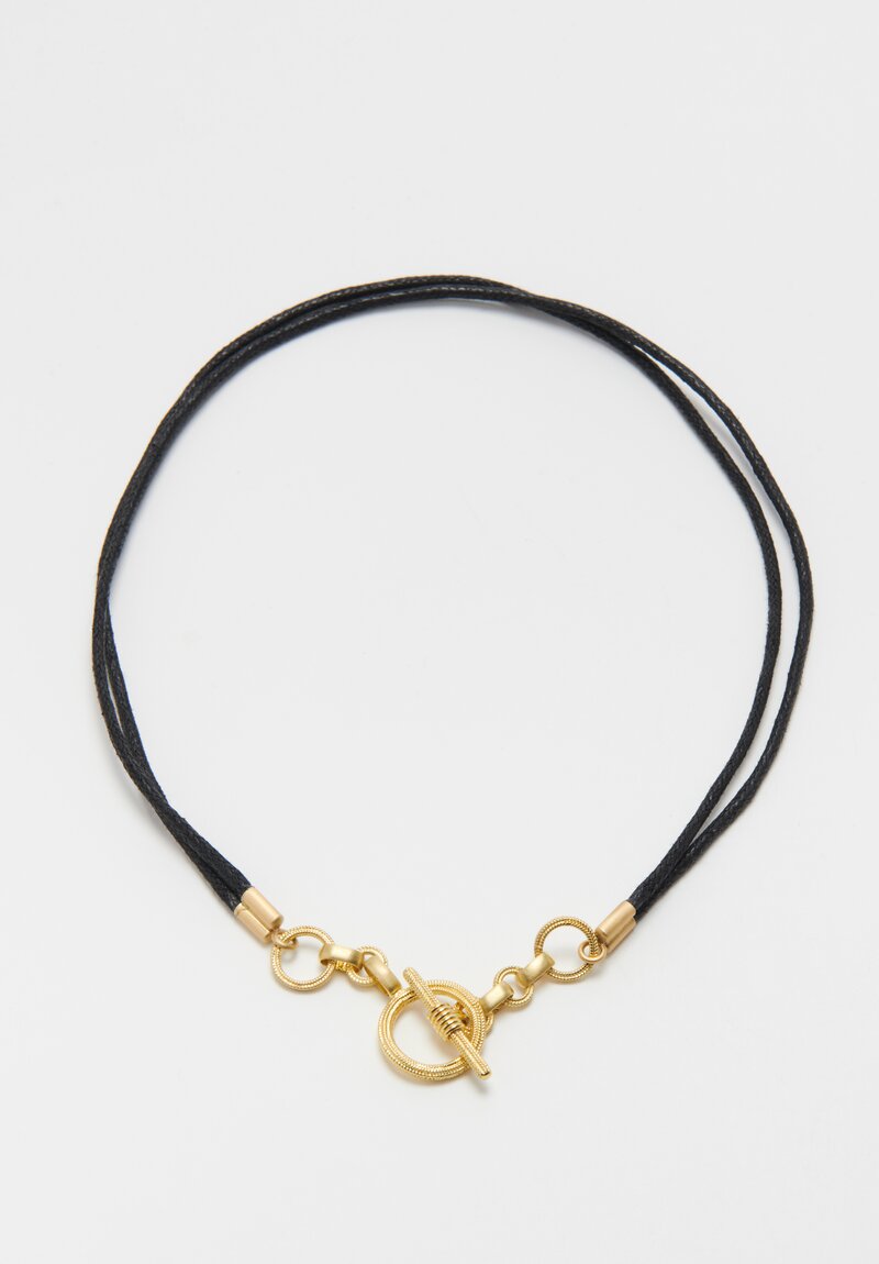 Karen Melfi 22K, Double Cord Necklace	
