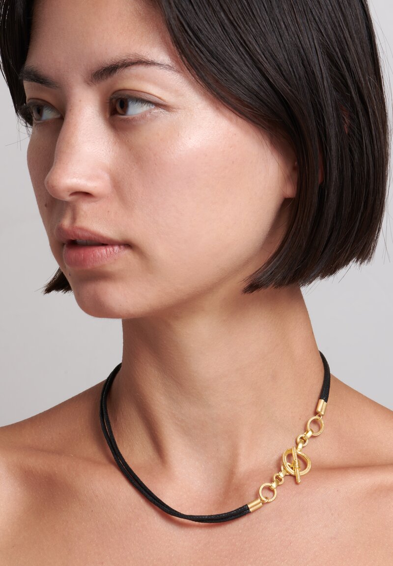 Karen Melfi 22K, Double Cord Necklace	