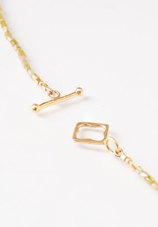 Karen Melfi 18K, Polished Diamond Necklace	