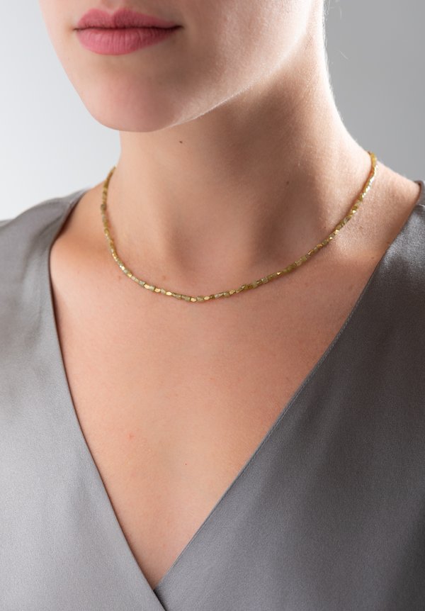 Karen Melfi 18K, Polished Diamond Necklace	