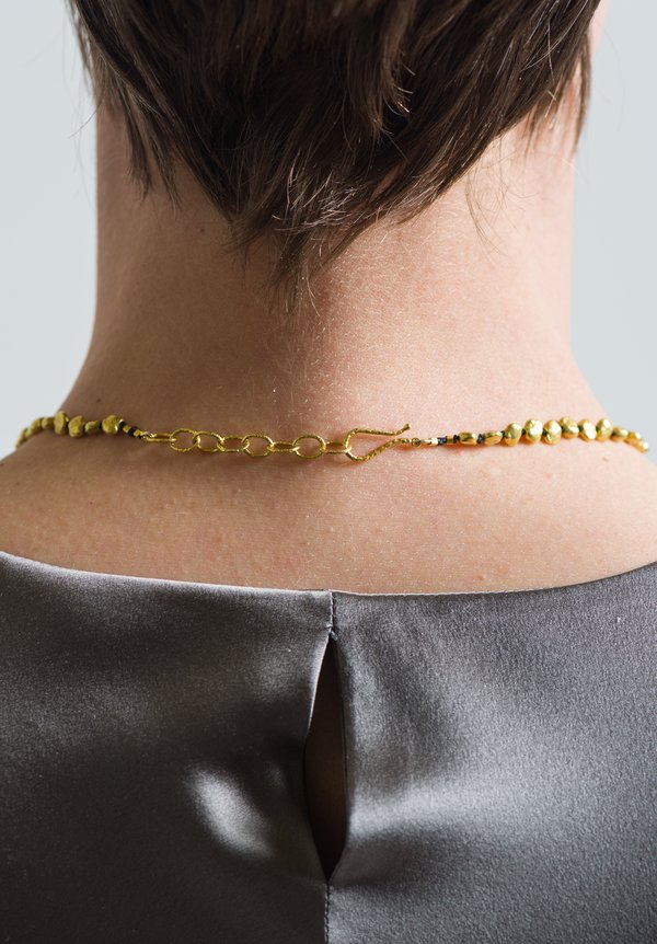 Karen Melfi 18K, Pebble Necklace