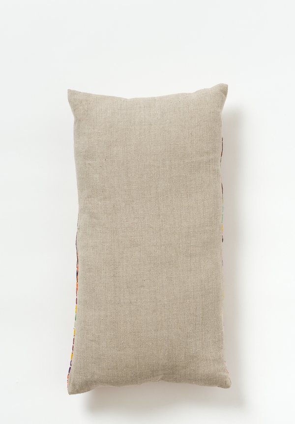Small Indian Camel Sack Lumbar Pillow in Multicolor	