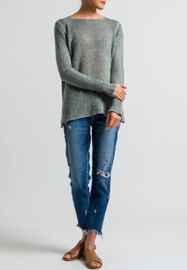 Avant Toi Loose Knit Relaxed Sweater in Salice	