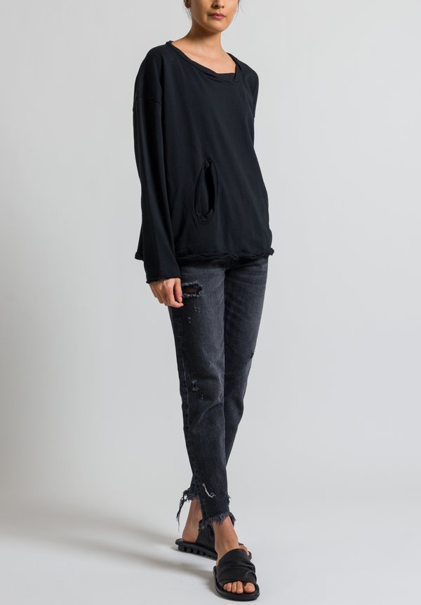 Rundholz Black Label Front Pocket Sweatshirt in Black | Santa Fe Dry ...