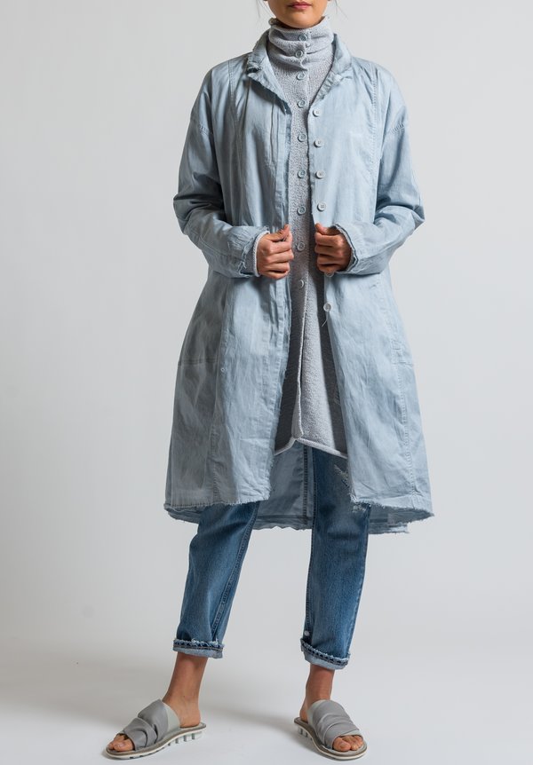 Rundholz Black Label Oversized Lightweight Coat in Grey	