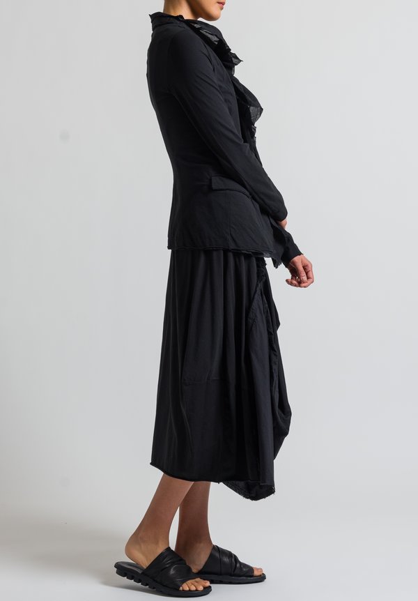 Rundholz Black Label Ruffle Detail Skirt in Black | Santa Fe Dry Goods ...