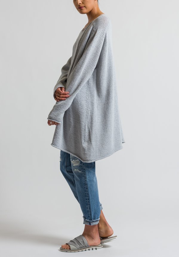 Rundholz Black Label Long Oversized Sweater in Grey	