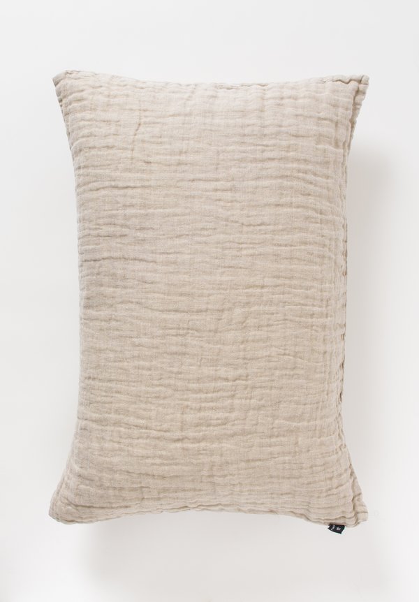 Himla Rectangular Hannelin Pillow in Natural Neutral Beige