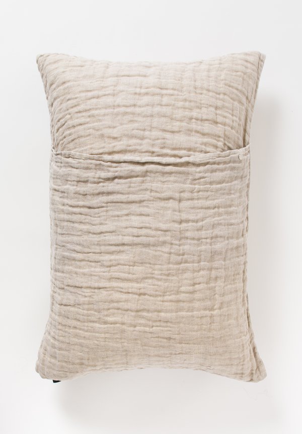 Himla Rectangular Hannelin Pillow in Natural Neutral Beige