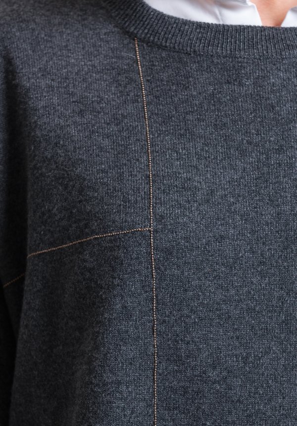 Brunello Cucinelli Monili Sweater in Lignite | Santa Fe Dry Goods ...