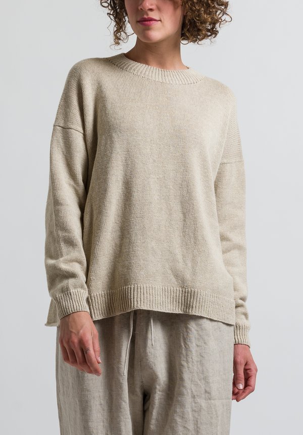 Lauren Manoogian Folk Crewneck Sweater in Natural	