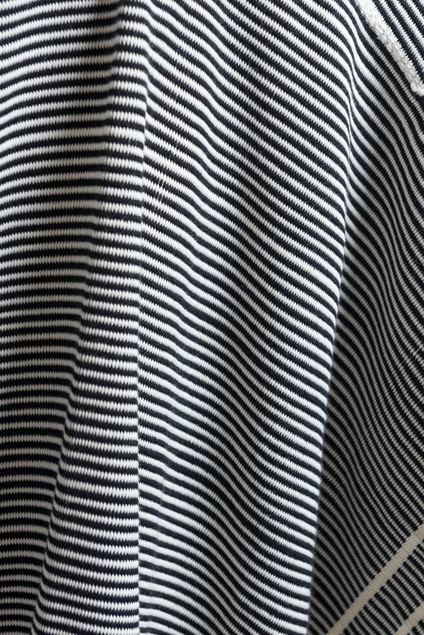 VOZ Pima Cotton Full Striped Duster in Thin Stripes	
