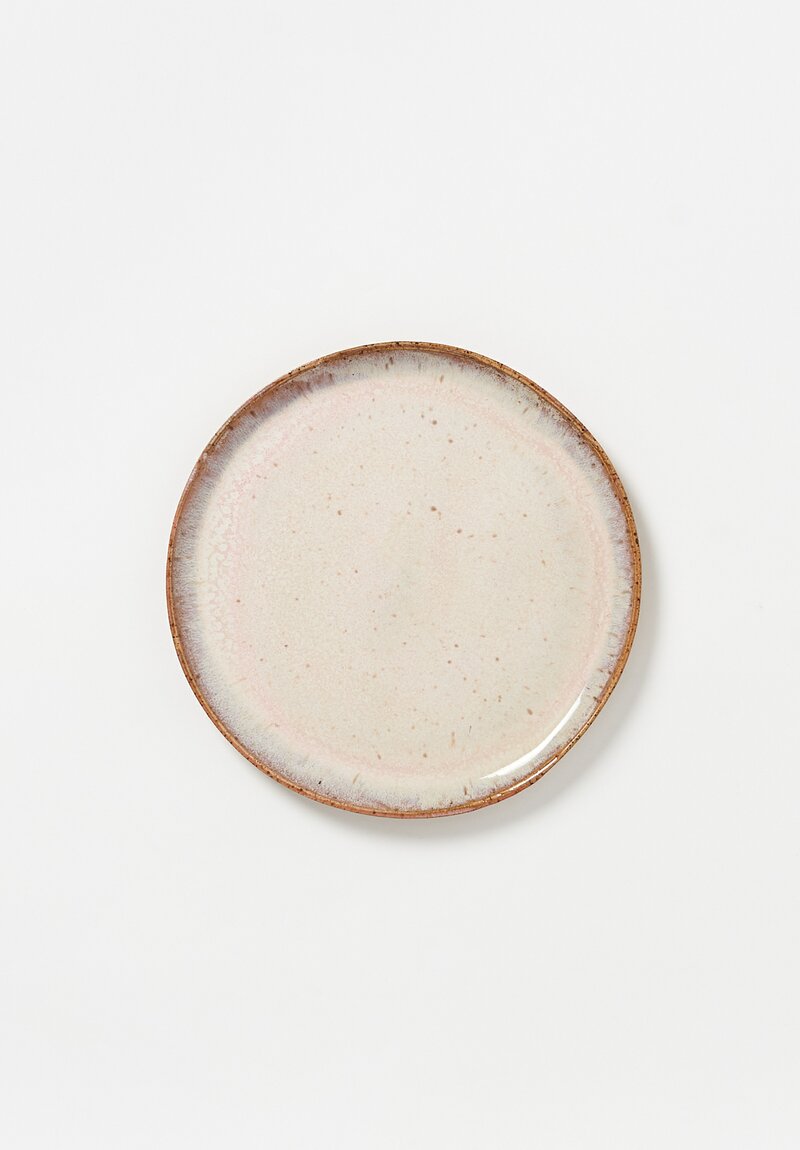 Danny Kaplan Handmade Ceramic Dinner Plate in Pink Moon	