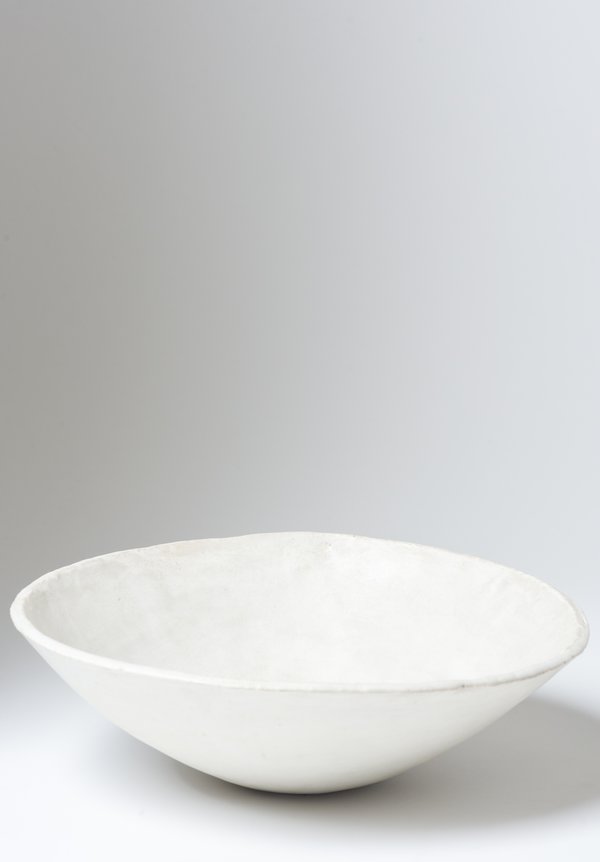 Danny Kaplan Handmade Ceramic Medium Serving Bowl in White