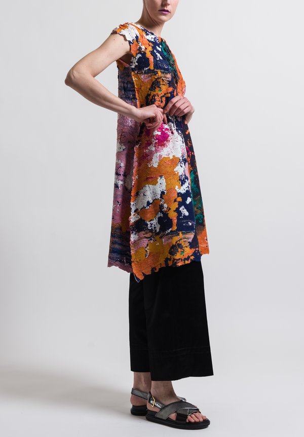 Issey Miyake Paint Crush Dress in Orange Multi | Santa Fe Dry Goods ...