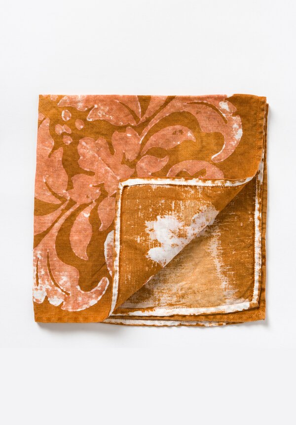 Bertozzi Handmade Linen Riserva Napkin in Orange