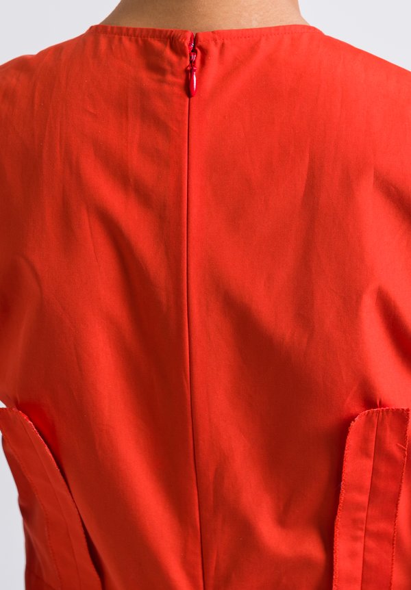Marni Poplin Tie Dress in Poppy Red | Santa Fe Dry Goods . Workshop ...