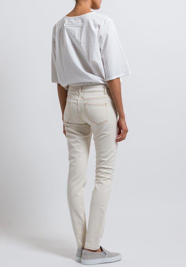 Closed Baker Long Narrow Jeans in Creme	