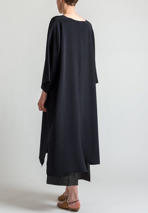 Shi Cashmere Long Silk Dress in Black | Santa Fe Dry Goods . Workshop ...