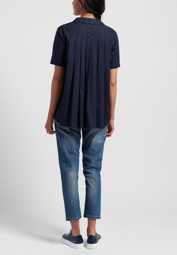 Casey Casey Laque Charlotte Shirt in Navy	