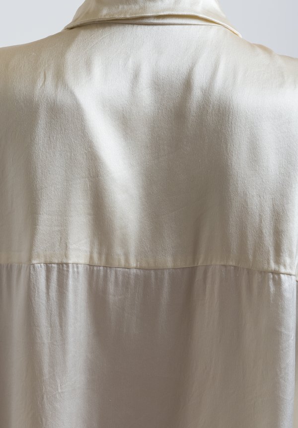 Casey Casey Crepe Summer Top in Ivory	