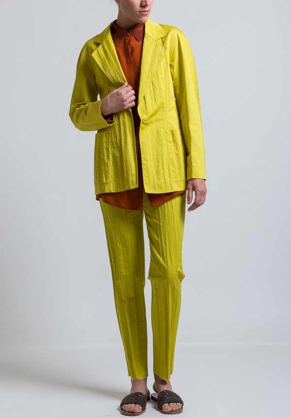 Agnona Tailored Jacket in Yellow	
