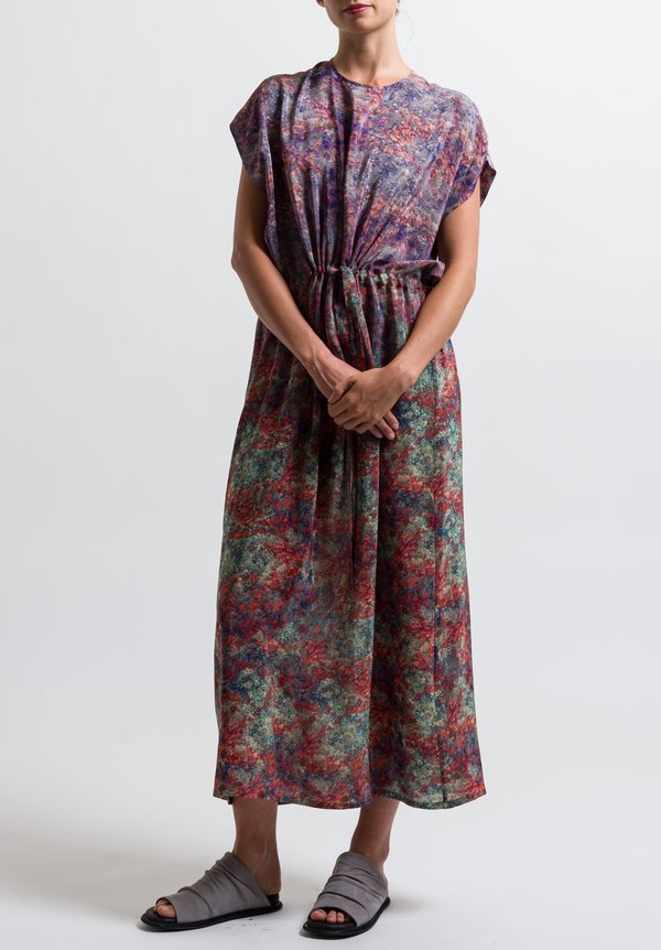 Anntian Silk Simple Printed Dress in Print N	