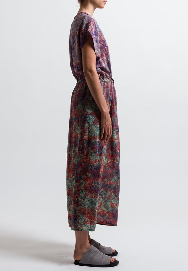 Anntian Silk Simple Printed Dress in Print N	