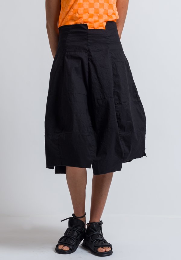 Rundholz Patchwork Skirt in Black	