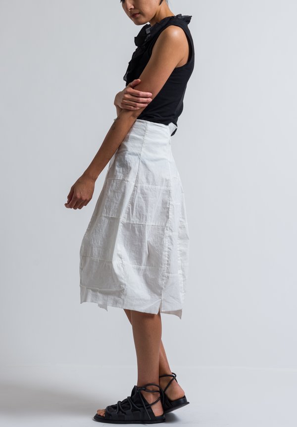 Rundholz Patchwork Skirt in Off White	