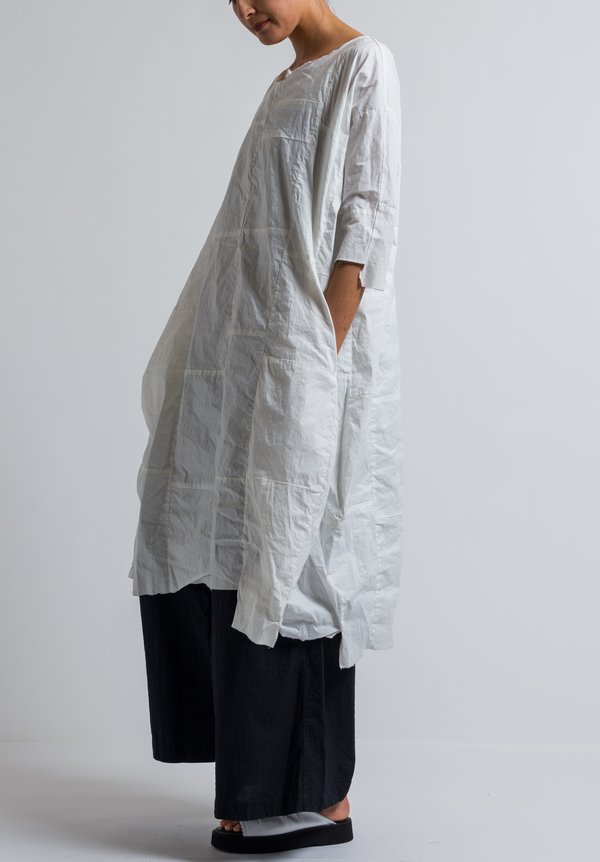 Rundholz Oversized Patchwork Dress in Off White | Santa Fe Dry Goods ...