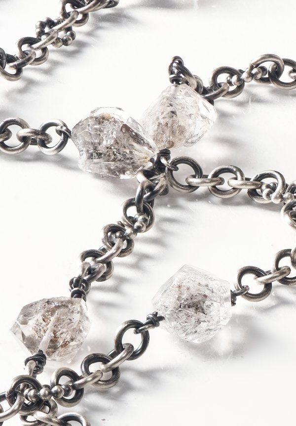 Miranda Hicks Sterling, Large Herkimer Diamond Necklace	