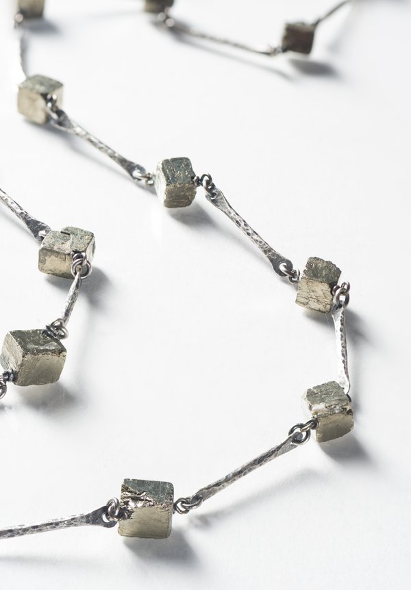 Miranda Hicks Cubed Pyrite Necklace	