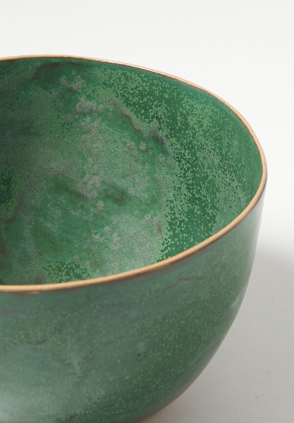 Laurie Goldstein Tall Ceramic Salad Bowl in Green	