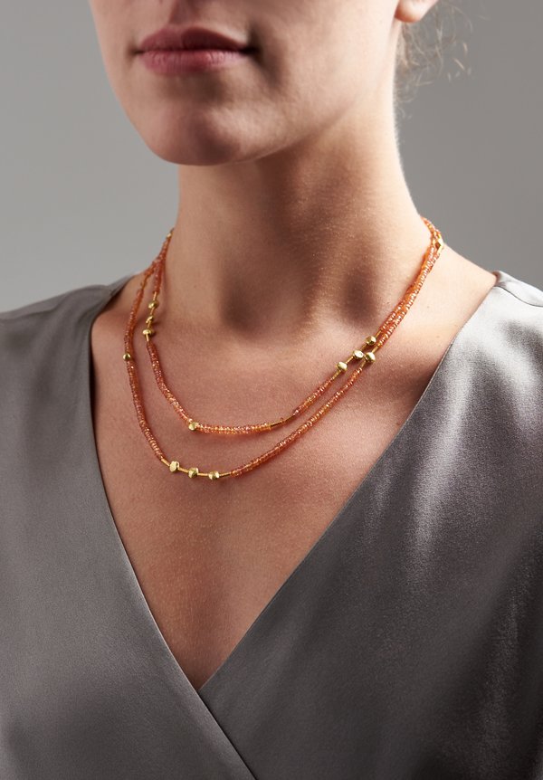 Greig Porter 18K, Gold Sapphire Necklace	