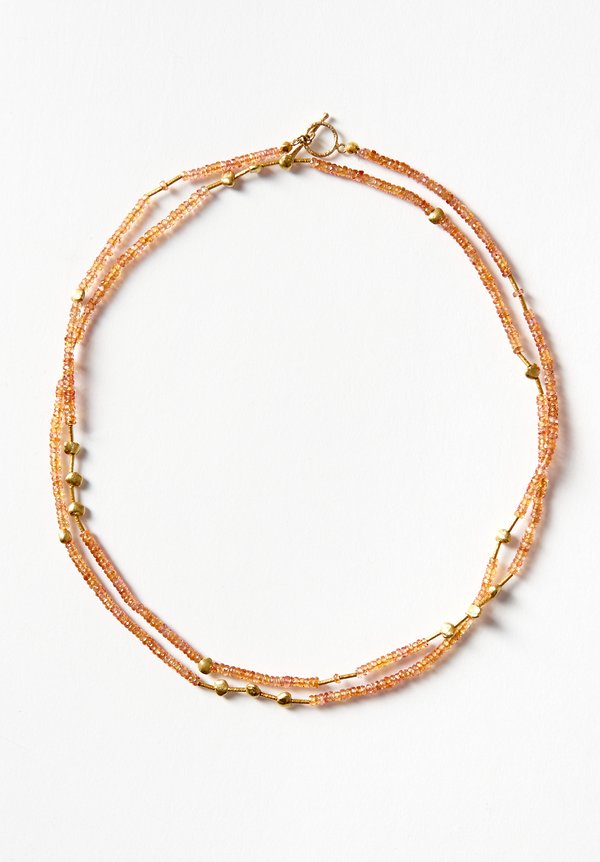 Greig Porter 18K, Gold Sapphire Necklace	