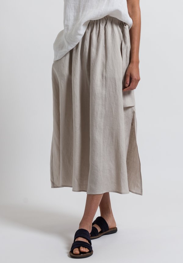 Cosmic Wonder Light Linen Skirt in Greige | Santa Fe Dry Goods ...