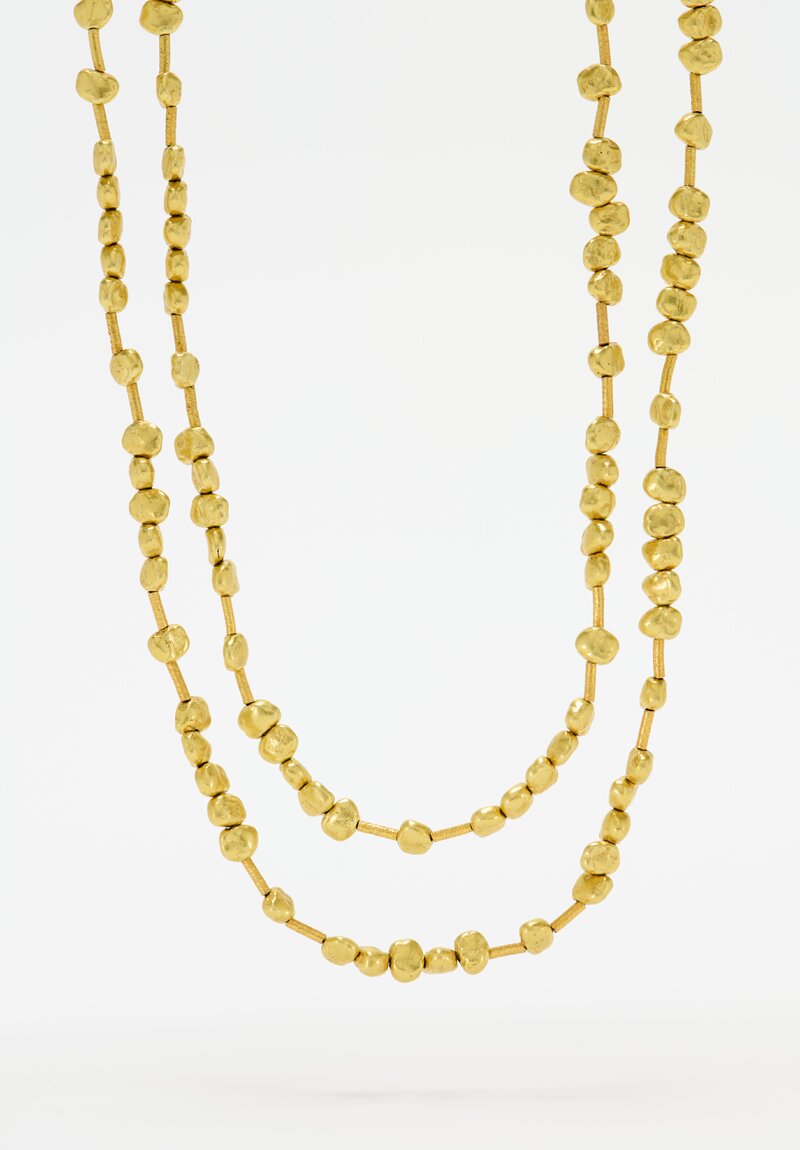 Greig Porter 18K Gold Nugget Long Necklace