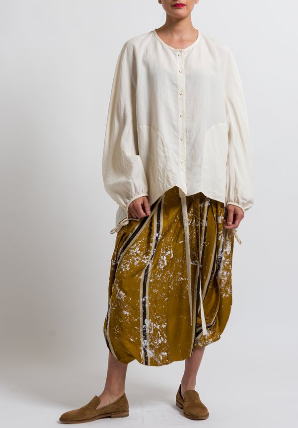Uma Wang Fiorito Tamala Shirt in Off White	