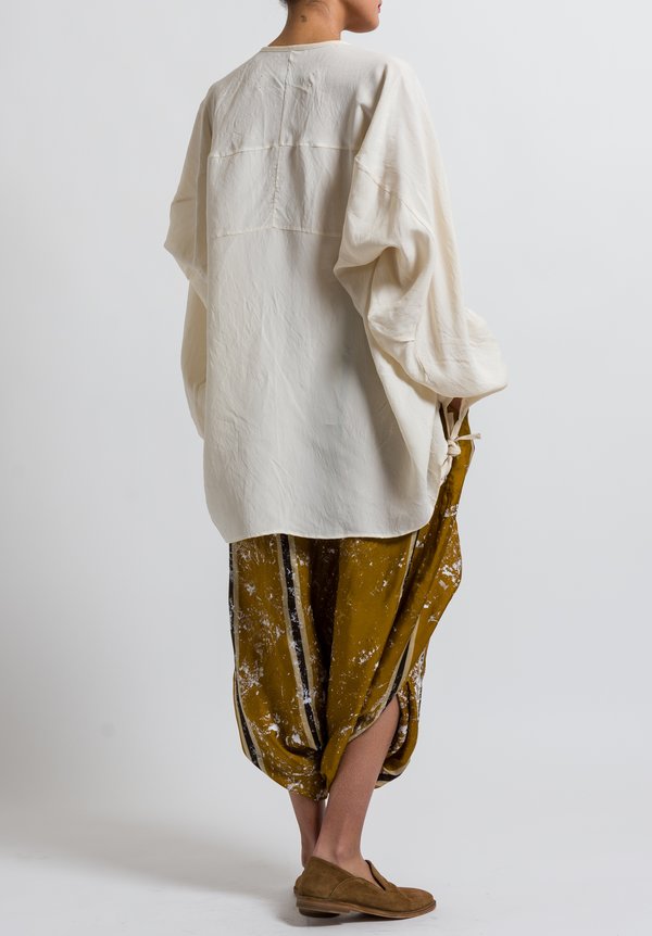 Uma Wang Fiorito Tamala Shirt in Off White	 