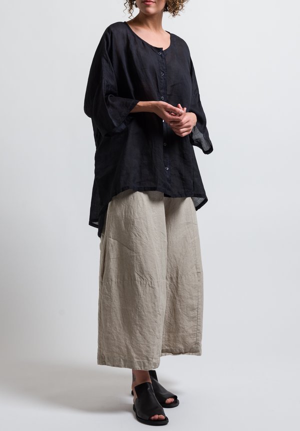 Gilda Midani Linen Super Shirt in Black | Santa Fe Dry Goods . Workshop ...