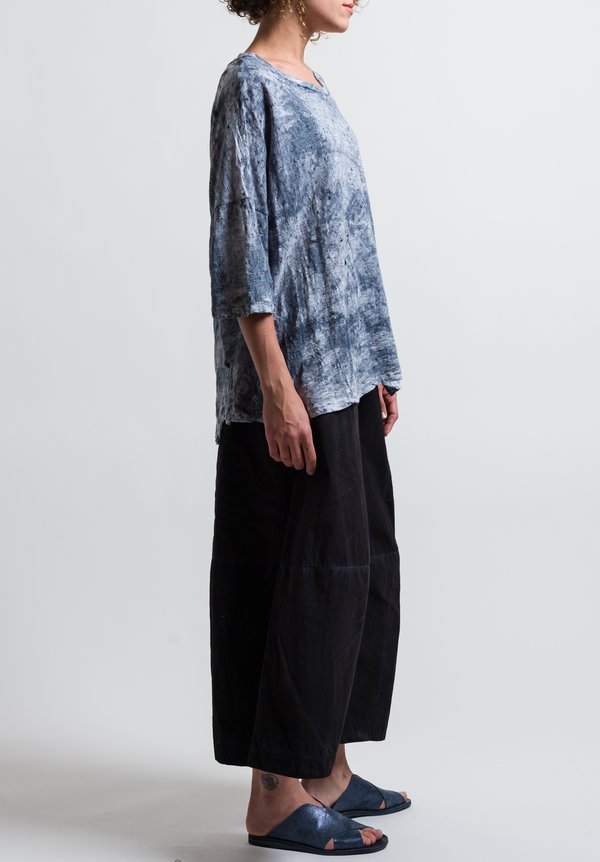 Gilda Midani Pattern Dyed Short Sleeve Super Tee in Mist	