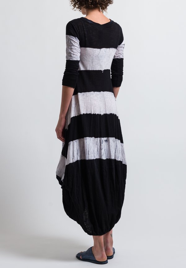 Gilda Midani Balloon Dress in Stripes Black + White | Santa Fe Dry ...