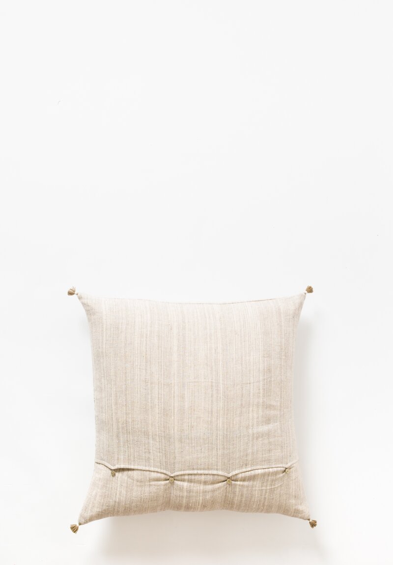 Injiri Large Handwoven Square Pillow in Natural	