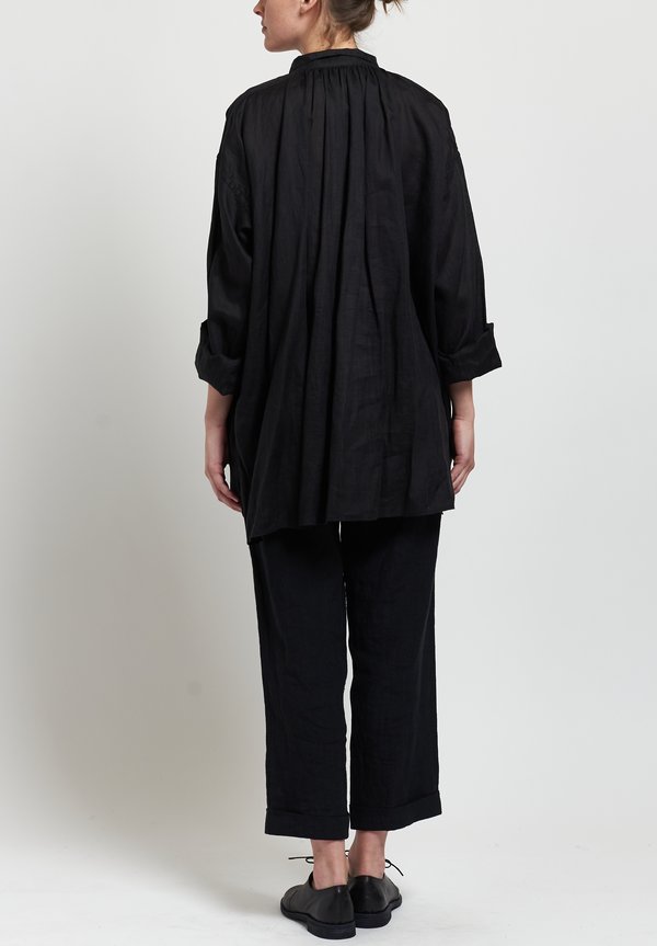 Kaval Pleated Front Blouse in Black | Santa Fe Dry Goods . Workshop ...