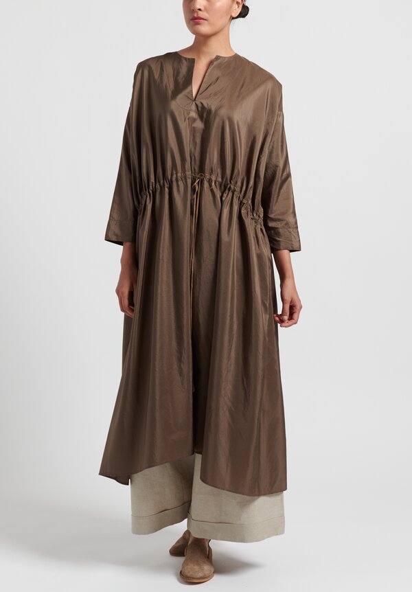 Kaval Silk Satin Dress in Beige | Santa Fe Dry Goods . Workshop . Wild Life