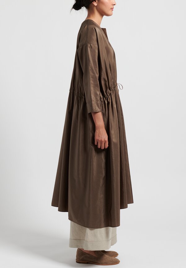 Kaval Silk Satin Dress in Beige | Santa Fe Dry Goods . Workshop . Wild Life