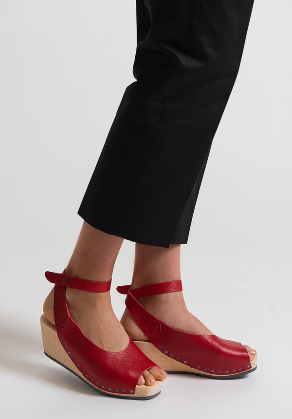 Trippen Orinoco Sandal in Red | Santa Fe Dry Goods . Workshop