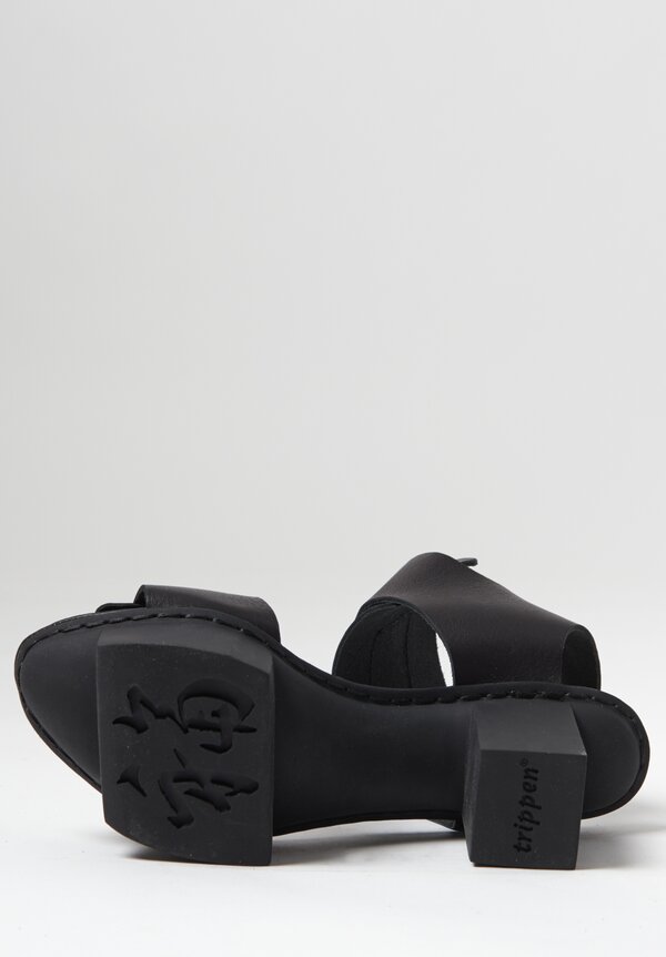 Trippen Visor Sandal in Black	
