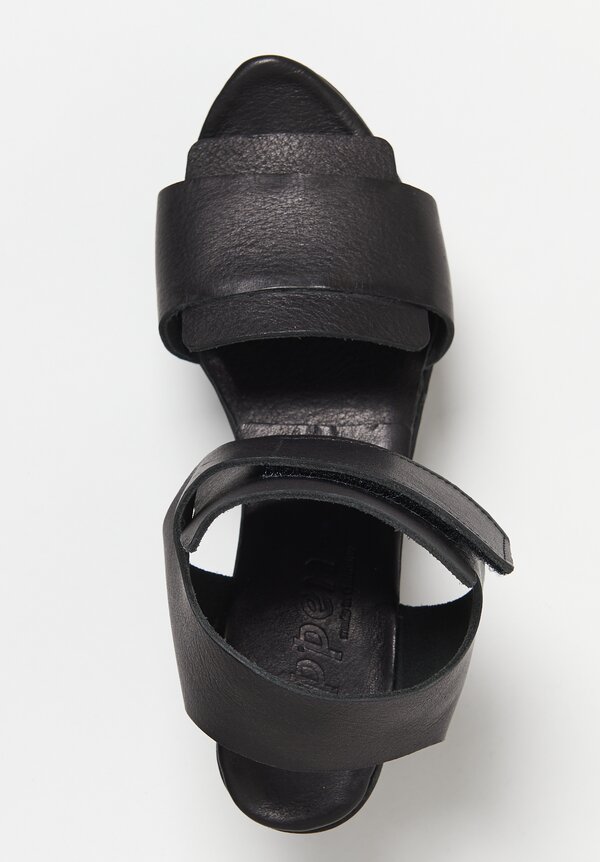 Trippen Visor Sandal in Black	